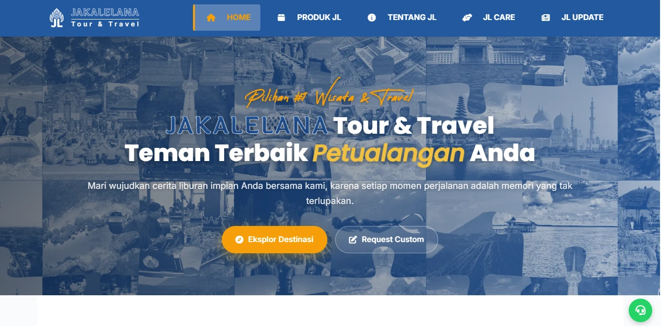 Jakalelana Tour & Travel Website